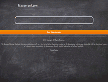 Tablet Screenshot of fxpapercut.com